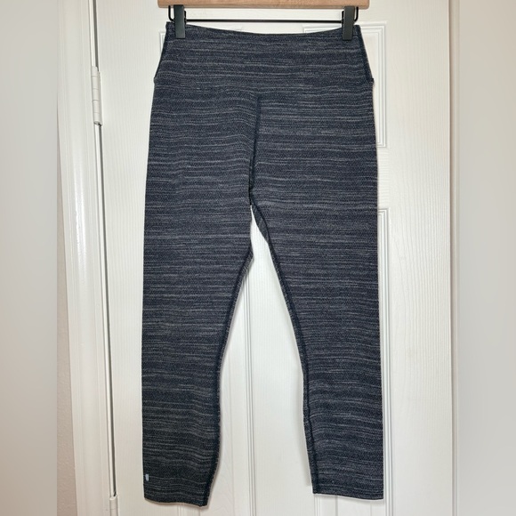 NOBULL Knit Tights Leggings Heathered Navy Gray Women’s Size M 23” Inseam - Picture 1 of 8